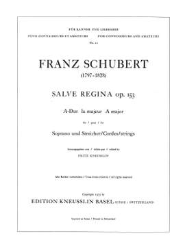 Schubert, Franz: Salve Regina A-Dur op. 153