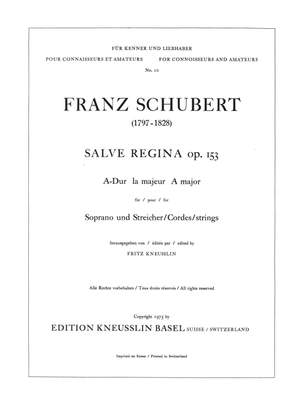 Schubert, Franz: Salve Regina A-Dur op. 153