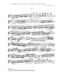 Bopp, Joseph: Kadenzen zu Mozarts Flötenkonzerten KV 313/314  KV 313