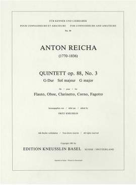 Reicha, Anton: Quintett op. 88/3 G-Dur