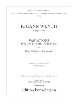Wenth, Johann: Variations sur un thème de Haydn