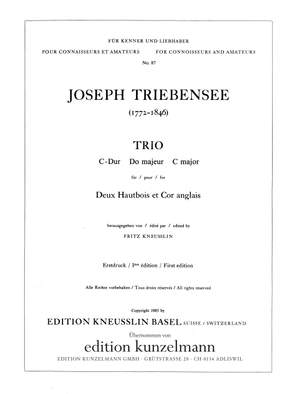Triebensee, Joseph: Trio für 2 Oboen und Englischhorn C-Dur