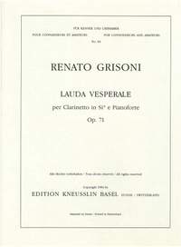 Grisoni, Renato: Lauda vesperale  op. 71