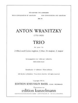Wranitzky, Anton: Trio für 2 Oboen und Englischhorn C-Dur