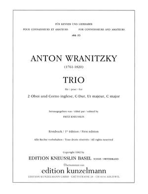 Wranitzky, Anton: Trio für 2 Oboen und Englischhorn C-Dur