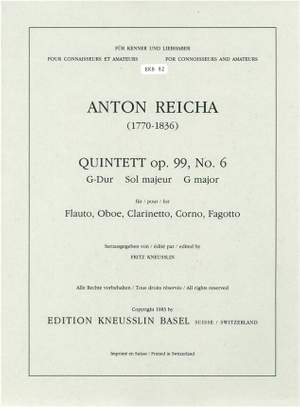 Reicha, Anton: Quintett op. 99/6 G-Dur