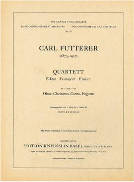 Futterer, Carl: Quartett F-Dur