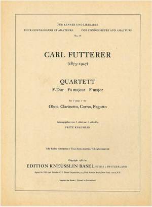 Futterer, Carl: Quartett F-Dur