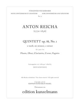 Reicha, Anton: Quintett op. 88/1 e-Moll