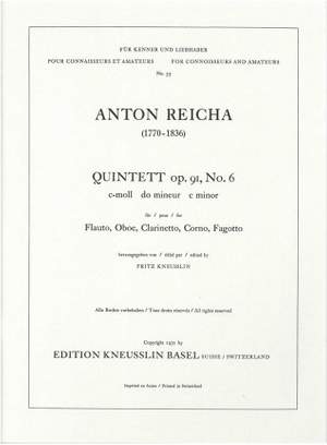 Reicha, Anton: Quintett op. 91/6 c-Moll