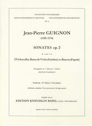 Guignon, Jean-Pierre: Sonaten  op. 2/1