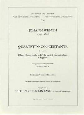 Wenth, Johann: Quartetto concertante
