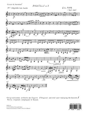Mayr, Giovanni Simone: 12 Bagatellen (Bassetthorn)