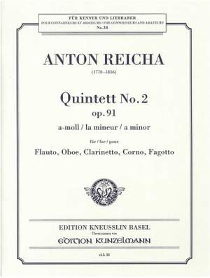 Reicha, Anton: Quintettop. 91/2 a-Moll