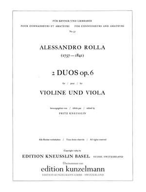 Rolla, Alessandro: 2 Duos  op. 6