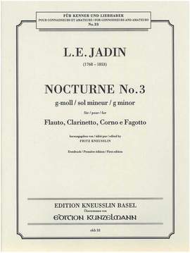 Jadin, Louis Emmanuel: Nocturne Nr. 3 g-Moll