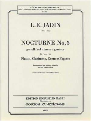 Jadin, Louis Emmanuel: Nocturne Nr. 3 g-Moll