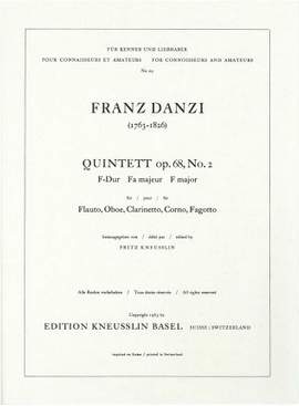 Danzi, Franz: Quintett F-Dur op. 68/2