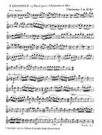 Krommer, Franz Vincenz: 13 Stücke für 2 Klarinetten und Viola Product Image