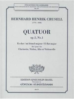 Crusell, Bernhard Henrik: Quartett Es-Dur op. 2/1