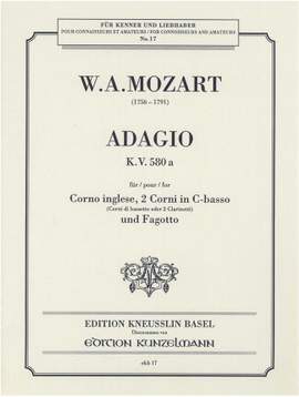 Mozart, Wolfgang Amadeus: Adagio  KV 580a