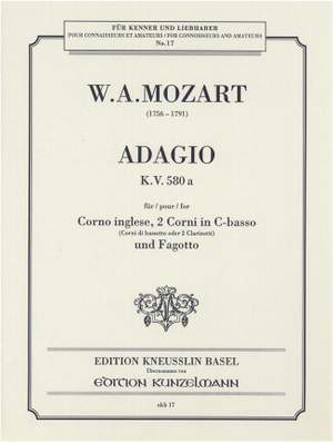 Mozart, Wolfgang Amadeus: Adagio  KV 580a