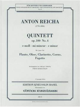 Reicha, Anton: Quintett op. 100/4 e-Moll