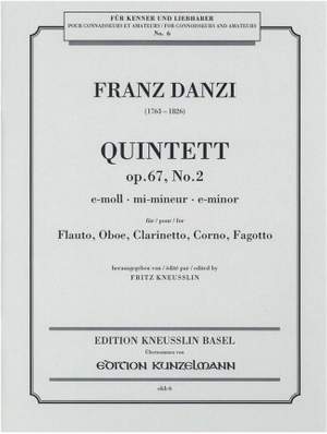 Danzi, Franz: Quintett e-Moll op. 67/2