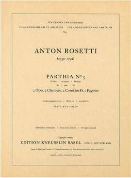 Rosetti, Antonio: Parthia Nr. 3 D-Dur Murray B2