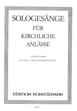 Sologesänge für kirchliche Anlässe