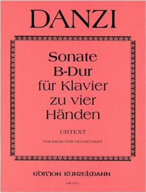 Danzi, Franz: Sonate für Klavier zu 4 Händen B-Dur