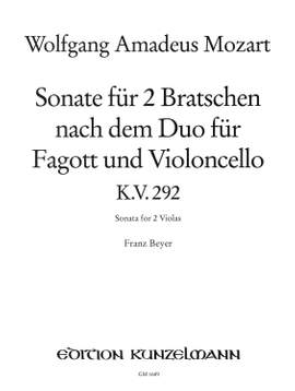 Mozart, Wolfgang Amadeus: Sonate für 2 Bratschen  KV 292