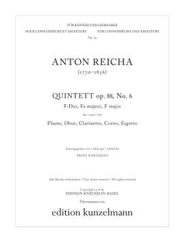 Reicha, Anton: Quintett op. 88/6 F-Dur