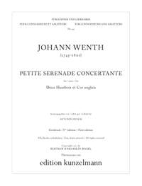 Wenth, Johann: Petite Serenade concertante