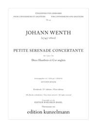 Wenth, Johann: Petite Serenade concertante