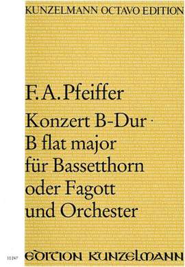 Pfeiffer, Franz Anton: Konzert für Bassetthorn oder Fagott B-Dur