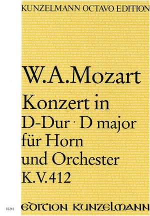 Mozart, Wolfgang Amadeus: Konzert für Horn KV 412 D-Dur KV 412
