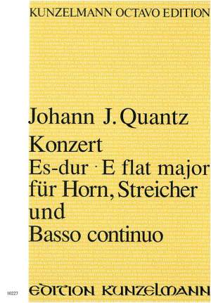 Quantz, Johann Joachim: Konzert für Horn Es-Dur