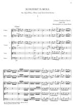 Fasch, Johann Friedrich: Konzert für Flöte, Oboe und Streicher e-Moll Product Image