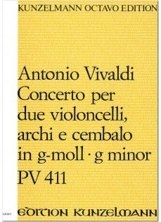 Vivaldi, Antonio: Konzert für 2 Violoncelli PV 411 g-Moll PV 411