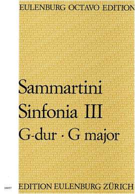 Sammartini, Giuseppe: Sinfonie 3 G-Dur