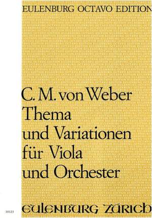 Weber, Carl Maria von: Thema und Variationen für Viola