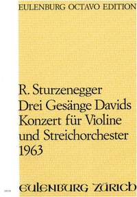 Sturzenegger, Richard: 3 Gesänge Davids - Violinkonzert