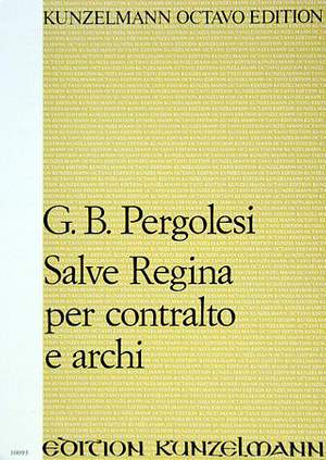 Pergolesi, Giovanni Battista: Salve Regina für Alt und Streicher f-Moll