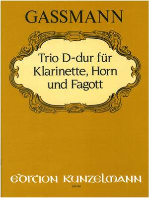 Gassmann, Florian Leopold: Trio D-Dur