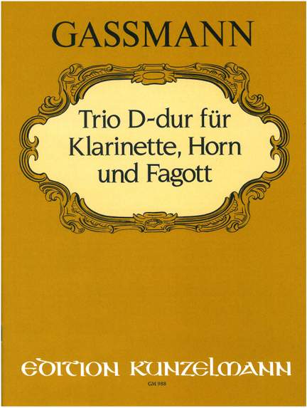 Gassmann, Florian Leopold: Trio D-Dur