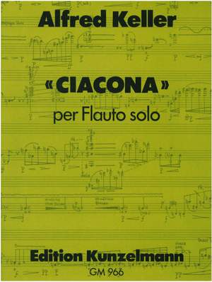 Keller, Alfred: Ciacona für Flöte solo