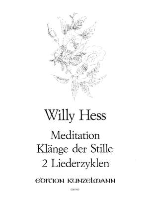 Hess, Willy: 2 Liederzyklen für mittlere Stimme