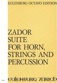 Zador, Eugène: Suite für Horn, Streicher und Perkussion
