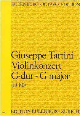 Tartini, Giuseppe: Konzert für Violine G-Dur D 80
